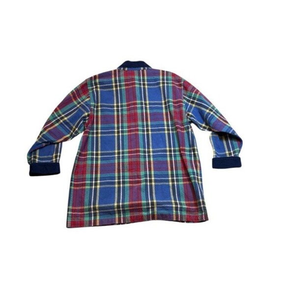 Women Size Medium Petite Plaid Corduroy Collar - Picture 5 of 7